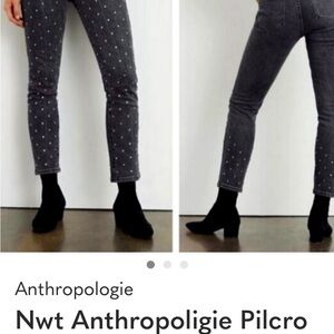 NWT Anthropologie Pilcro Dark Washed Straight Leg Jeans